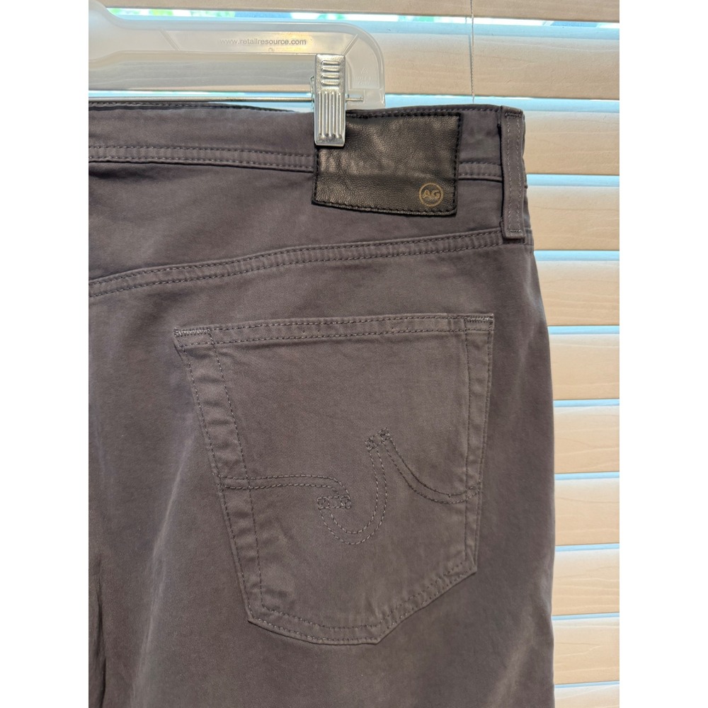 AG Adriano Goldschmied Mens The Graduate Tailored Leg Pants Grey 38x32 Chinos - Picture 5 of 6